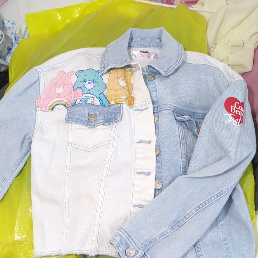 Care Bears Kids Denim Jacket - Blue and White